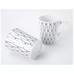 CAMP4 Set Vaisselle Black-White 16 Pièces -Matériel De Camping camp4 set vaisselle black white 16 pieces 4