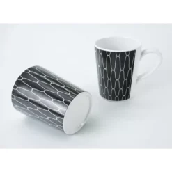 CAMP4 Set Vaisselle Black-White 16 Pièces -Matériel De Camping camp4 set vaisselle black white 16 pieces 5