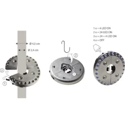 CAO Lampe Tente / Parasol 9 CAO Lampe Tente / Parasol -Matériel De Camping cao lampe tente parasol 3