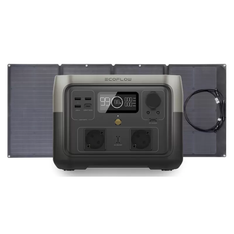 ECOFLOW River 2 Max 512 Wh + Panneau Solaire 110 W 1 ECOFLOW River 2 Max 512 Wh + Panneau Solaire 110 W