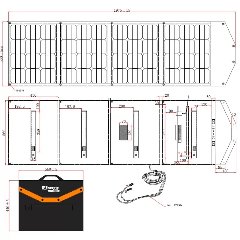 EM Kit Solaire Pliable 400W - VICTRON Régulateur MPPT 100/30 6 EM Kit Solaire Pliable 400W - VICTRON Régulateur MPPT 100/30 – Image 6