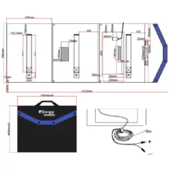 EM Panneau Solaire Pliable HPP-140 -Matériel De Camping em panneau solaire pliable hpp 140 7
