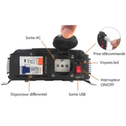 EM Convertisseur PSW-DIF 700 W -Matériel De Camping energie mobile psw dif 350 w 8