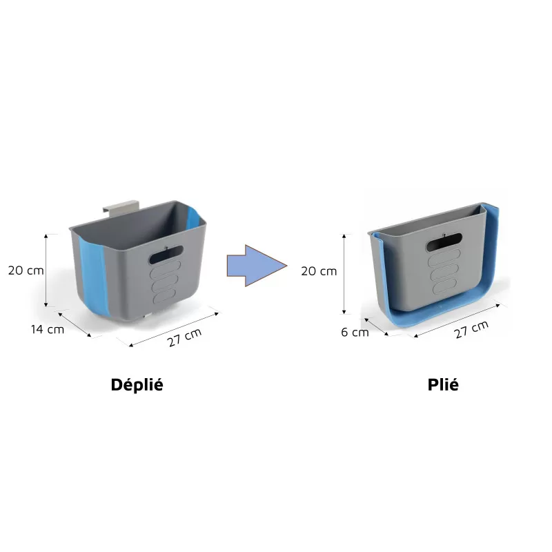 KAMPA Hanging Bin - Corbeille Compressible Suspendue 3 KAMPA Hanging Bin - Corbeille Compressible Suspendue – Image 3